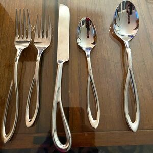 VINTAGE TOT SERVING SET & FLATWARE